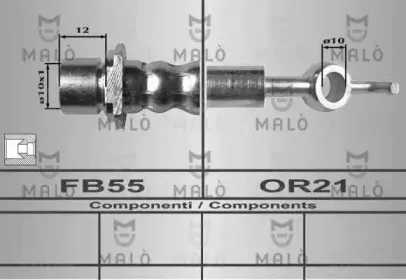 80324 MALÒ Тормозной шланг