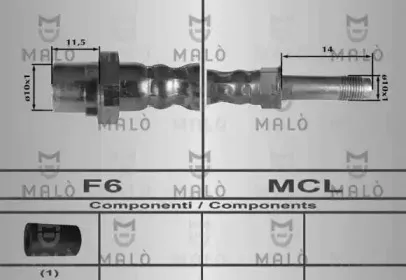 80330 MALÒ Тормозной шланг