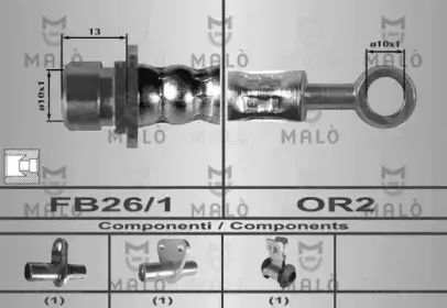 80337 MALÒ Тормозной шланг