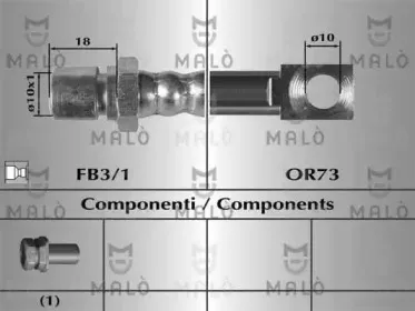 80334 MALÒ Тормозной шланг
