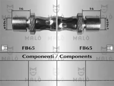 80382 MALÒ Тормозной шланг