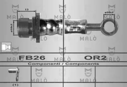 80461 MALÒ Тормозной шланг