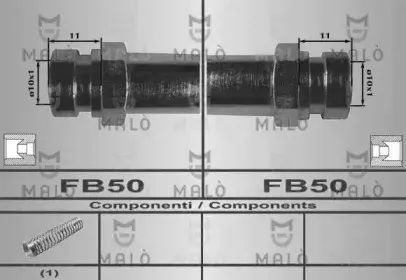 80504 MALÒ Тормозной шланг