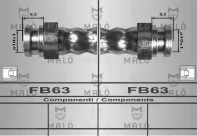 80040 MALÒ Тормозной шланг