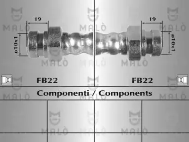 80325 MALÒ Тормозной шланг