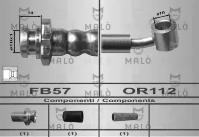 80576 MALÒ Тормозной шланг