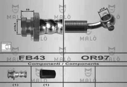 80578 MALÒ Тормозной шланг
