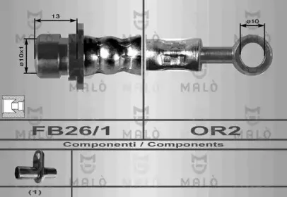8069 MALÒ Тормозной шланг