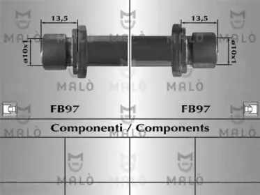 80649 MALÒ Тормозной шланг