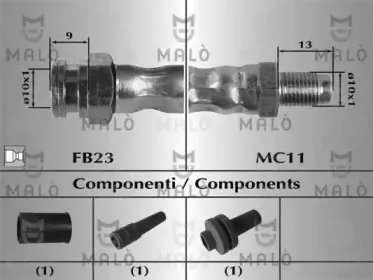 80755 MALÒ Тормозной шланг