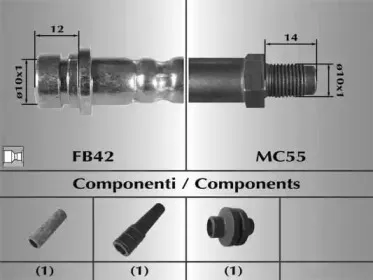 80761 MALÒ Тормозной шланг