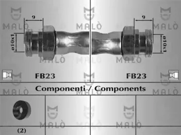 80303 MALÒ Тормозной шланг