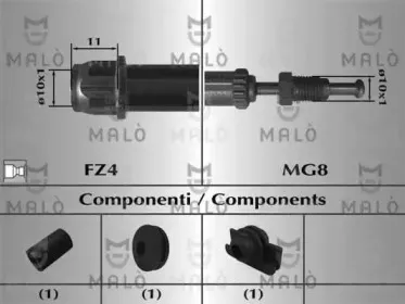 80843 MALÒ Тормозной шланг