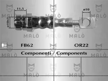 80852 MALÒ Тормозной шланг