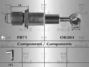 80865 MALÒ Тормозной шланг