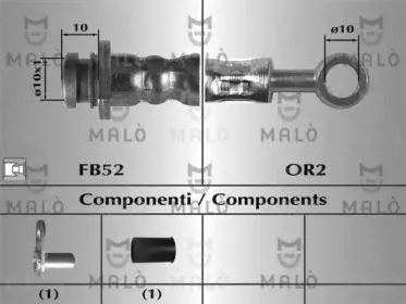 80875 MALÒ Тормозной шланг