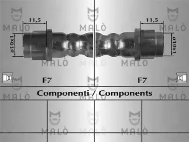 81065 MALÒ Тормозной шланг