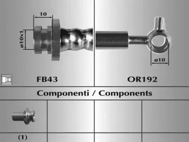 80928 MALÒ Тормозной шланг