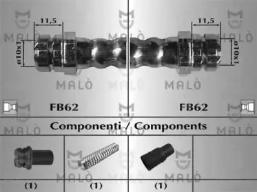 81020 MALÒ Тормозной шланг