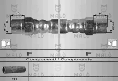 8256 MALÒ Тормозной шланг