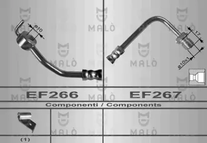 8465 MALÒ Тормозной шланг