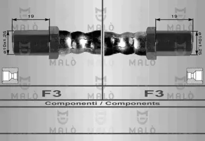 8511 MALÒ Тормозной шланг
