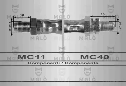 8600 MALÒ Тормозной шланг