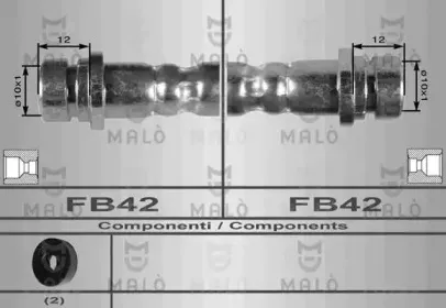 8646 MALÒ Тормозной шланг