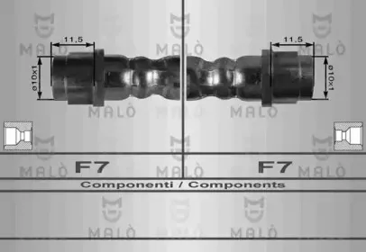 8928 MALÒ Тормозной шланг