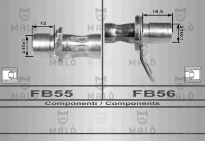 8955 MALÒ Тормозной шланг