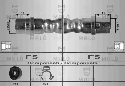 8971 MALÒ Тормозной шланг