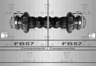 80090 MALÒ Тормозной шланг