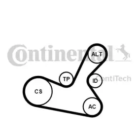 5PK1300K1 CONTITECH Поликлиновой ременный комплект
