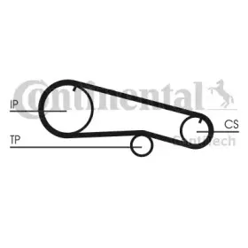 CT668 CONTITECH Ремень ГРМ