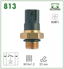 813 MTE-THOMSON Термовыключатель, вентилятор радиатора