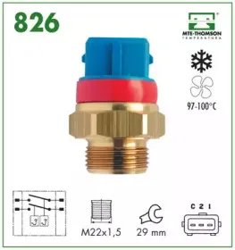 826 MTE-THOMSON Термовыключатель, вентилятор радиатора