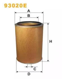 93020E WIX FILTERS Воздушный фильтр
