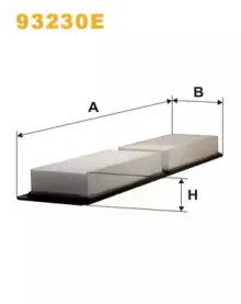 93230E WIX FILTERS Фильтр, воздух во внутренном пространстве