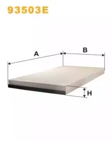 93503E WIX FILTERS Фильтр, воздух во внутренном пространстве