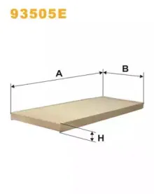 93505E WIX FILTERS Фильтр, воздух во внутренном пространстве