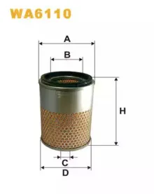 WA6110 WIX FILTERS Воздушный фильтр