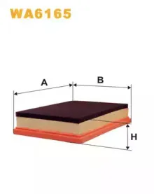 WA6165 WIX FILTERS Воздушный фильтр