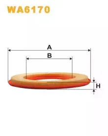 WA6170 WIX FILTERS Воздушный фильтр