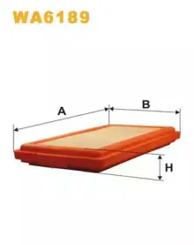 WA6189 WIX FILTERS Воздушный фильтр