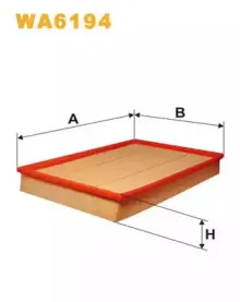 WA6194 WIX FILTERS Воздушный фильтр