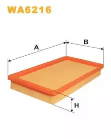 WA6216 WIX FILTERS Воздушный фильтр