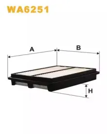 WA6251 WIX FILTERS Воздушный фильтр