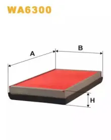 WA6300 WIX FILTERS Воздушный фильтр