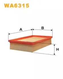 WA6315 WIX FILTERS Воздушный фильтр