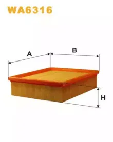 WA6316 WIX FILTERS Воздушный фильтр